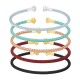 Bracelet Cordon avec Embout en Acier Inoxydable 304 66 mm
