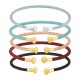 Pulsera de cordón con terminal de acero inoxidable 304 66 mm