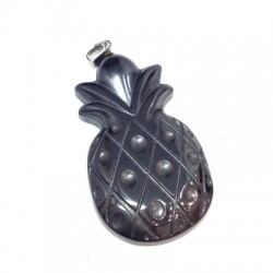 Hematite Pendant Pineapple 21x36mm