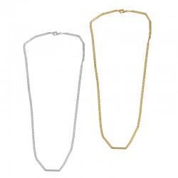 Brass Necklace Chain 3mm 43cm
