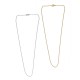 Catena per Collana in Ottone Ovale 1.5 mm 40 cm