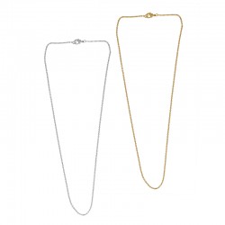 Brass Necklace Chain Oval 1.5mm 40cm