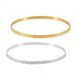 Bracciale in Ottone Martellato 65X3.5 mm