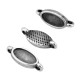 Enameled  Zamak Connector Oval 10x7mm