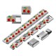 Stainless Steel 304 Part for Bracelet with Cherry 9x10mm