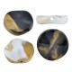 Acrylic Bead Round Flat 30mm/6.7mm Ø2.4mm