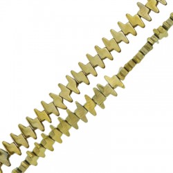 Hematite Bead Lightning 6x3mm Ø1.2mm (128pcs) (40cm)