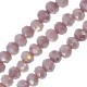 Glass Crystal Bead Round Faceted 4x3mm Ø0.6mm (~125pcs)