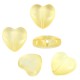 Perla Scorrevole in Cristallo a Forma di Cuore 12X13 mm Ø0.5 mm