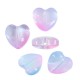 Perle Coulissante en Cristal en Forme de cœur 12 x 13 mm Ø 0.5 mm