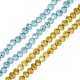 Perle en Cristal Facettée 4 mm Ø~0.8 mm (~115-118 Pièces)