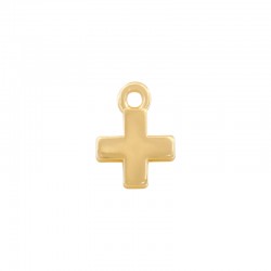Zamak Charm Cross 15x11mm