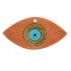 Colgante de Cerámica Ojo de Suerte Esmaltado 96x48mm