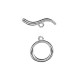 Chiusura a T in Zama Rotonda 23x18mm