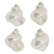 Cuentas deslizantes de concha, ~20 x 23 mm, Ø 1 mm (2 agujeros)