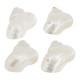 Cuentas deslizantes de concha, ~20 x 23 mm, Ø 1 mm (2 agujeros)