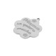 Stainless Steel 304 Pendant Flower "Mama te quiero" 30mm