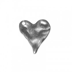 Zamak Pendant Heart 30x36mm Ø3.4mm