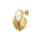 Enameled Stainless Steel 304 Earring 19x21mm