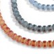 Γυάλινη Χάντρα Κρυσταλλάκι 5mm (~150τμχ)Ø0.7mm