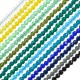 Glass Bead Round Faceted 3mm Ø0.2mm (130pcs)
