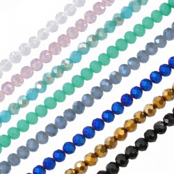 Crystal Bead Faceted 4mm/3mm (108pcs)