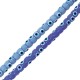 Distanziale in Vetro con Occhio Malvagio 8x6 mm Ø ~1 mm (~64 Pezzi)