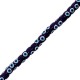 Glass Spacer with Evil Eye 8x6mm Ø~1mm (~64pcs)