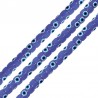Bleu violet/ Blanc/ Turquoise/ Noir