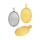 Zamak Pendant Oval Setting 28x37mm int. 25x35mm