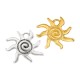 Zamak Charm Sun with Spiral 18x16mm