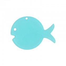 Plexi Acrylic Pendant Fish 55x42mm