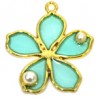 Turquoise/White/Gold