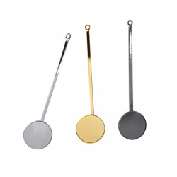 Brass Pendant Bar & Round 12x48mm