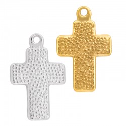 Stainless Steel 304 Charm Cross 10.7x16.6mm/1.9mm