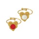 Anillo de Acero Inoxidable 304 con Esmalte 13x13mm