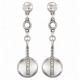 Pendientes Colgantes Étnicos de Plata con Diseño Circular en Relieve