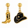  18Κ Χρυσό/ Μαύρο	
