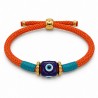 Negro/Azul Claro/Naranja/Dorado