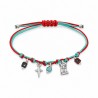 999° Silver Antique Plated/ 5µm/ Turquoise/ Red/ Multi