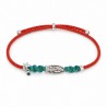 Argent/ Turquoise/ Rouge