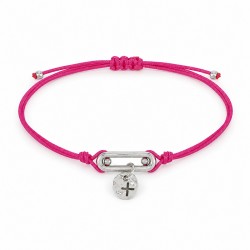 Pulsera con Cruz de Metal Zamak