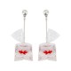 Pendientes Colgantes 3D Originales con Pececito Rojo