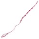 Woven Friendship Bracelet Pink Red 5mm