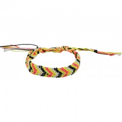 Woven Friendship Bracelet in Chevron Yellow Pattern 15mm