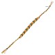 Woven Friendship Bracelet in Chevron Yellow Pattern 15mm