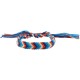 Bracelet D'Amitié Tissé à Motif Chevron bleu 15 mm