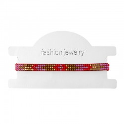 Bracelet with Miyuki Crystal Beads 6mm