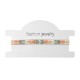 Bracelet with Miyuki Crystal Beads 6mm