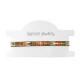 Bracelet with Miyuki Crystal Beads 6mm